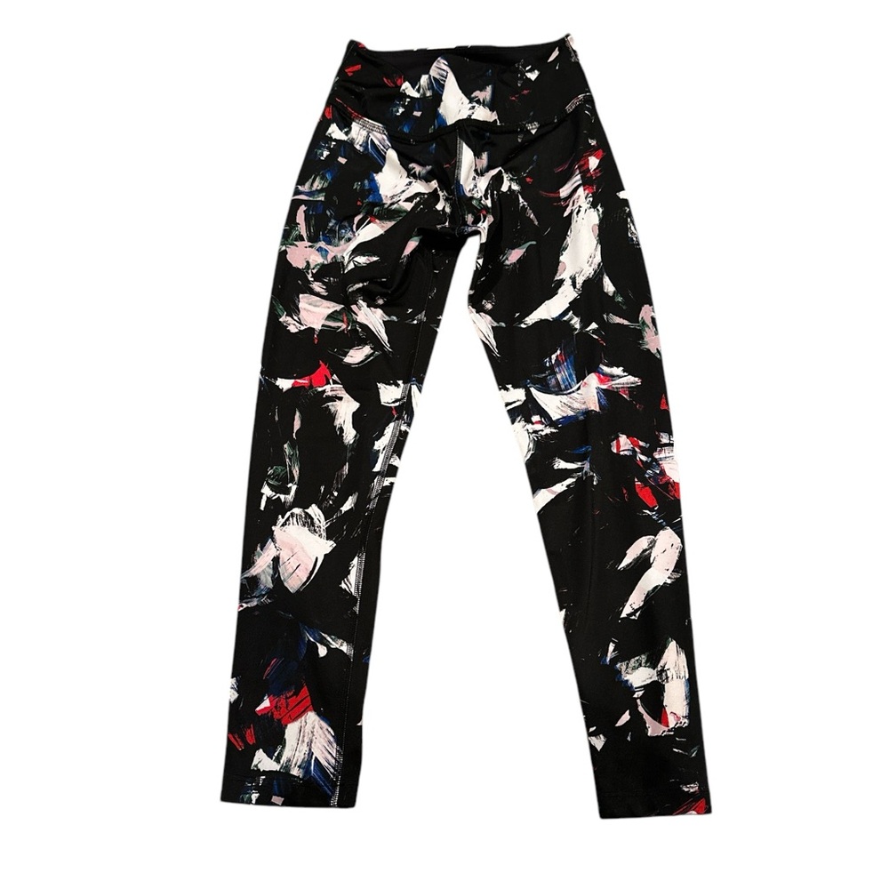Beyond Yoga Leggings Lux Abstract Print Palette Knife Legging Pants XS - Picture 3 of 9